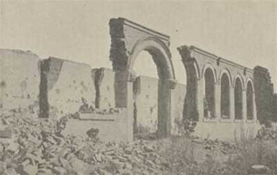 The destroyed church of Tiegedangou
